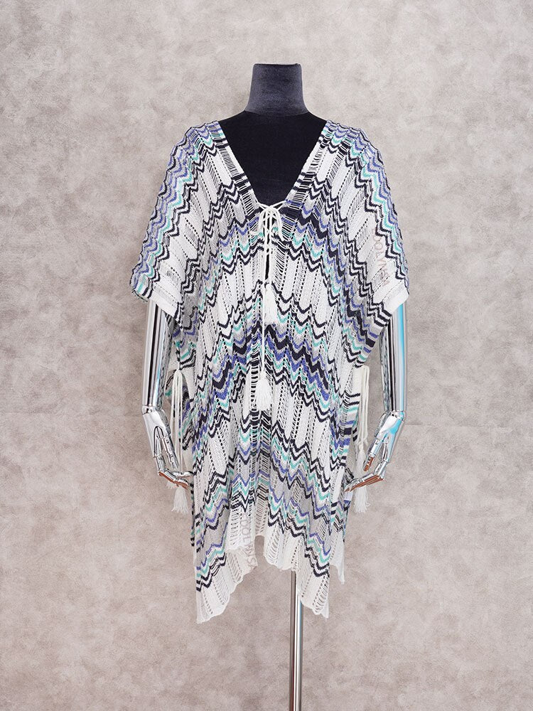 Oversize Crochet Beach Dress Cover up Sarong Kaftan Beach Tunic Plage Bathing suit cover ups Pareo Beach Bikini Cover up