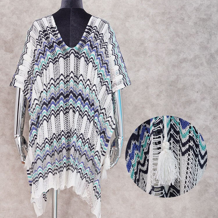 Oversize Crochet Beach Dress Cover up Sarong Kaftan Beach Tunic Plage Bathing suit cover ups Pareo Beach Bikini Cover up