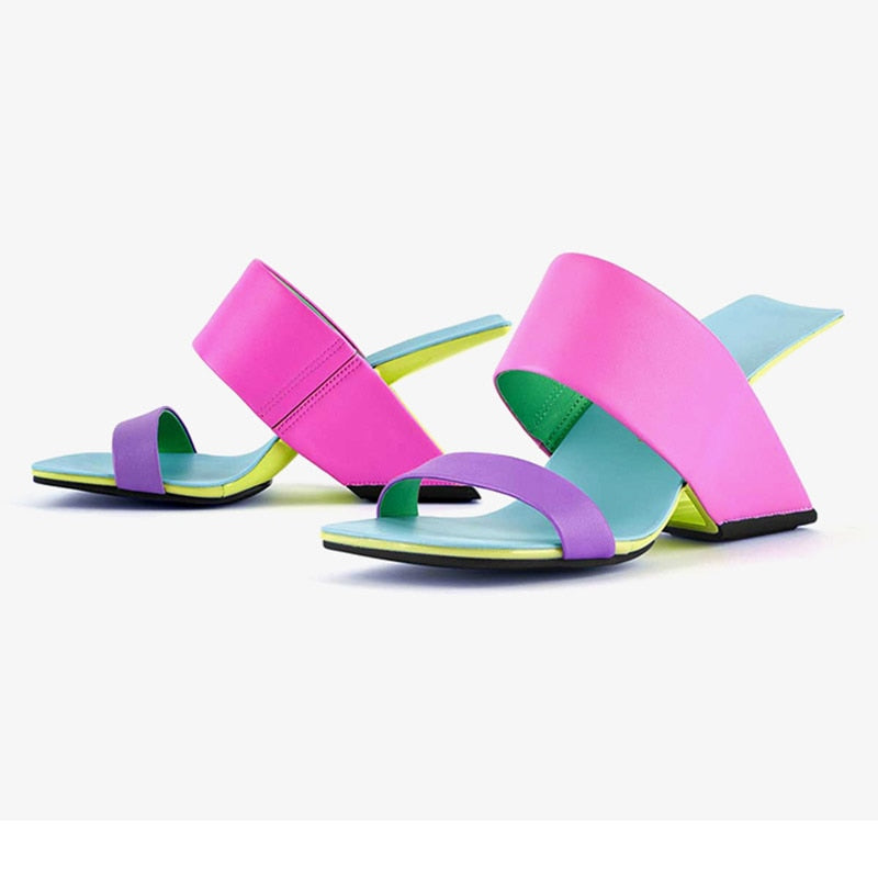 Phoentin 2024 New Brand Design Women Sandals Summer Peep Toe Slippers wedge hollow Heels Fashion Shoes plus size 41 FT2339 purple