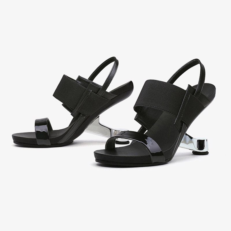 Phoentin New Fashion Modern sandals for woman strange high Heels Gladiator roman shoes Summer Women patchwork Sandals FT2535 color C