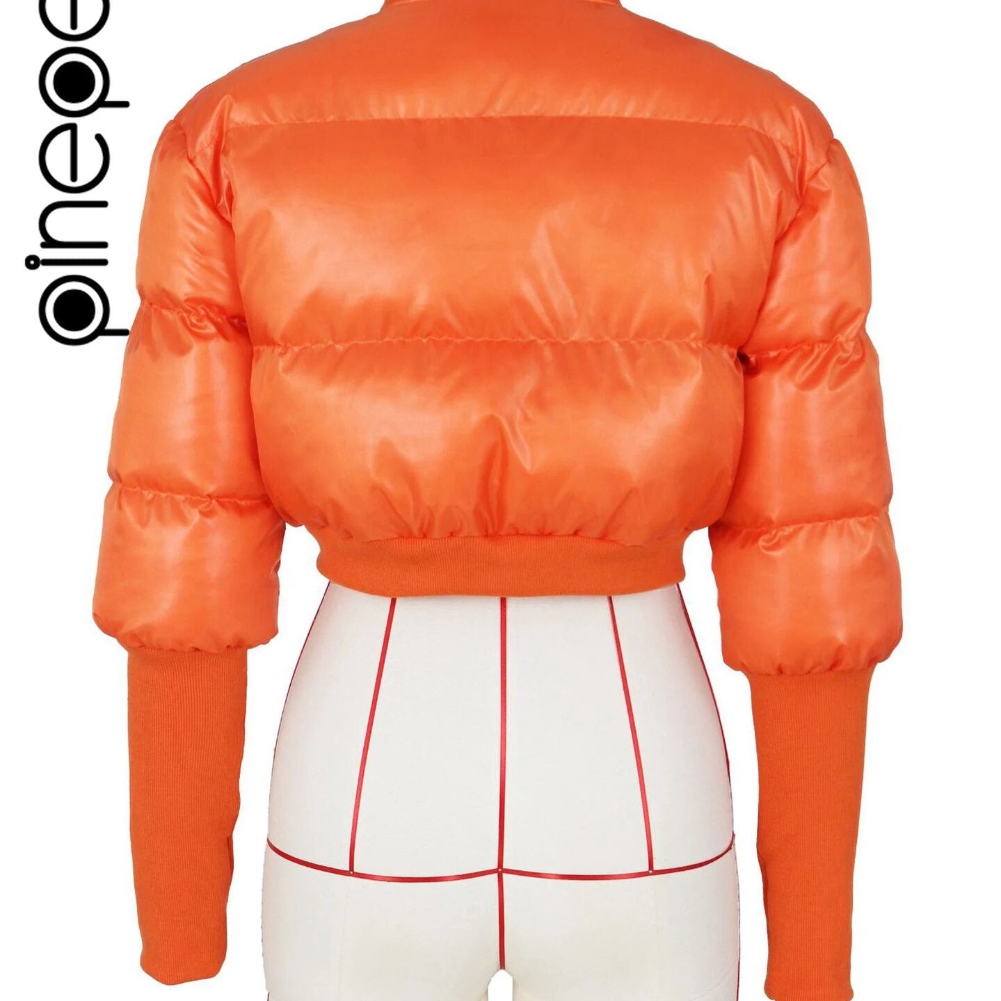 PinePear Thick Women Parkas 2024 Winter Warm Puffy Cropped Coats Cotton Padded Stand Collar Short Jackets Fashion Female Clothes