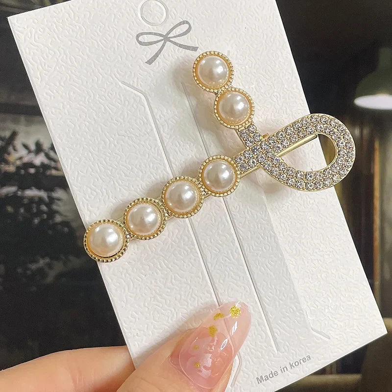 Simulated Pearl Hair Clips For Women Korean Women Hairpins Girl Geometric Hair Barrettes Fashion Hairgrip Hair Accessories Set 38
