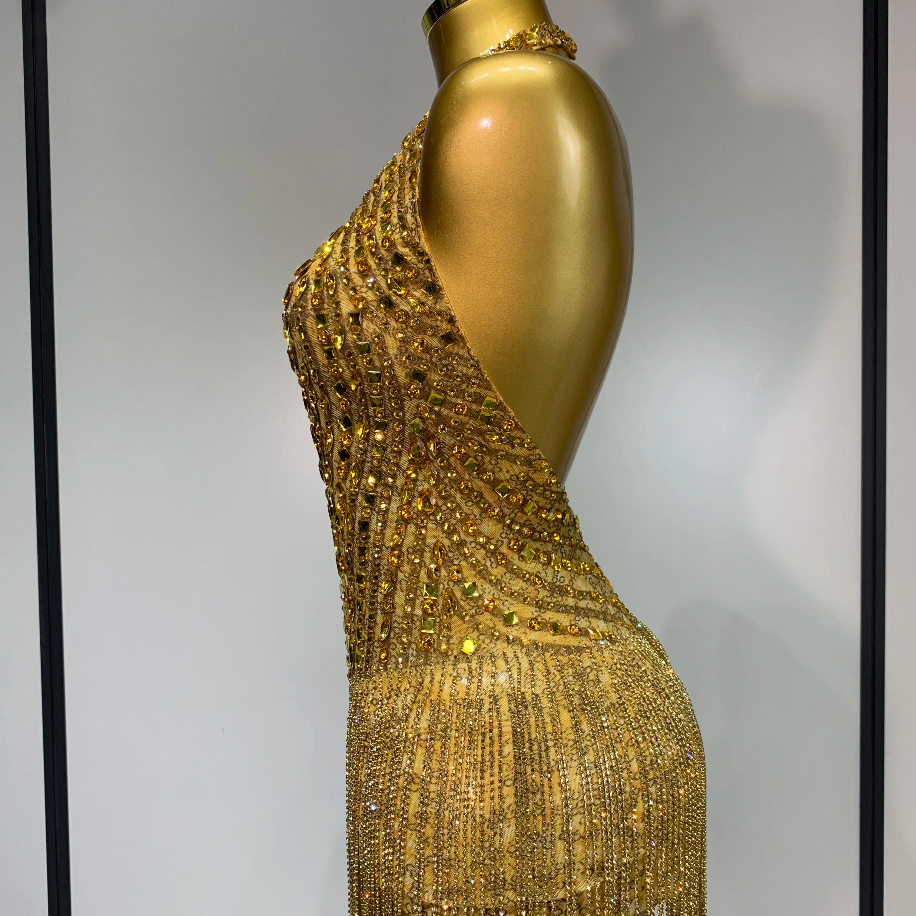 Women Sexy See Through Stretch Bodysuits Birthday Dancer Performance Wear Mesh Luxury Rhinestone Nightclub Hotwife Outfit