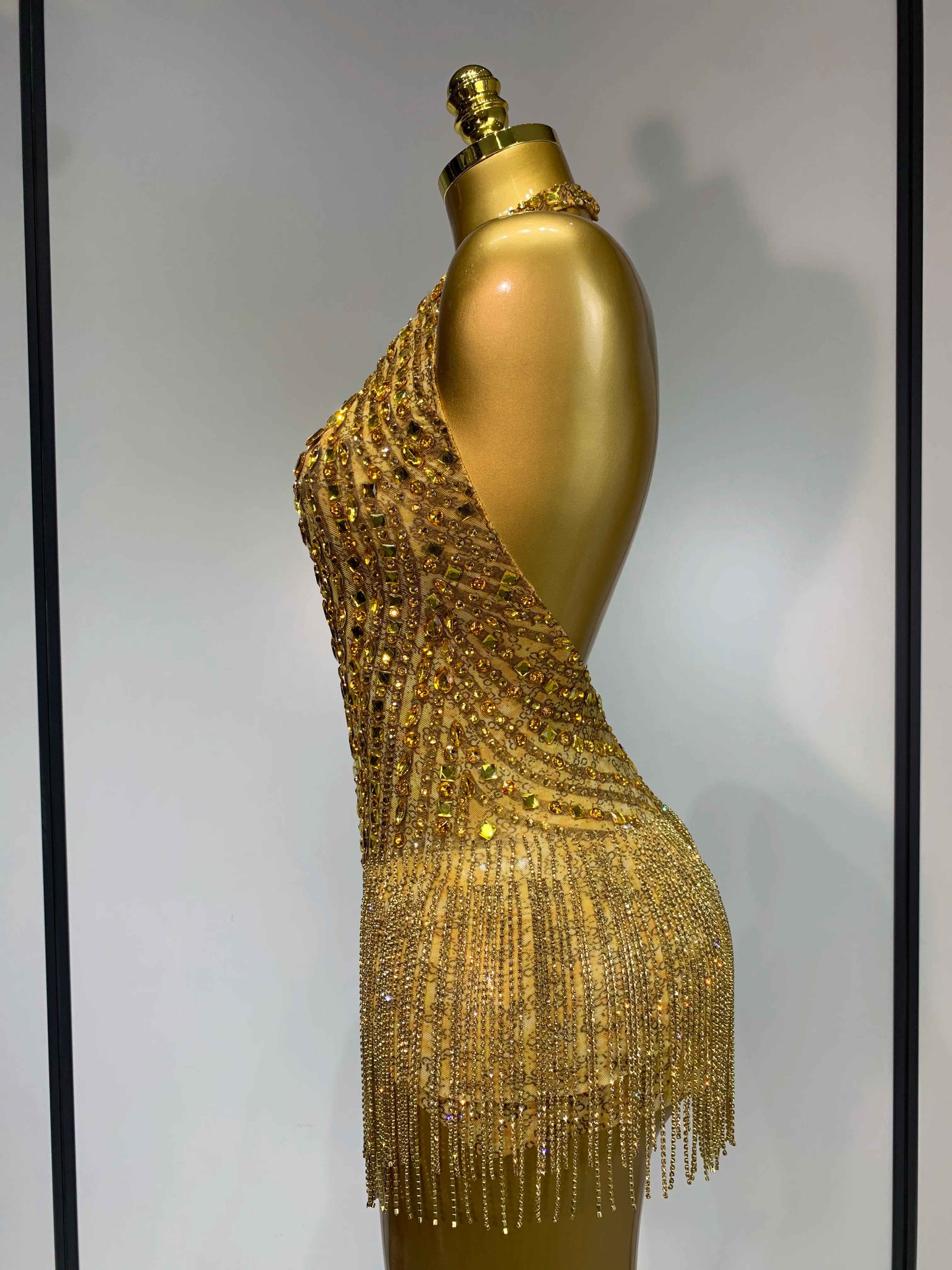 Women Sexy See Through Stretch Bodysuits Birthday Dancer Performance Wear Mesh Luxury Rhinestone Nightclub Hotwife Outfit