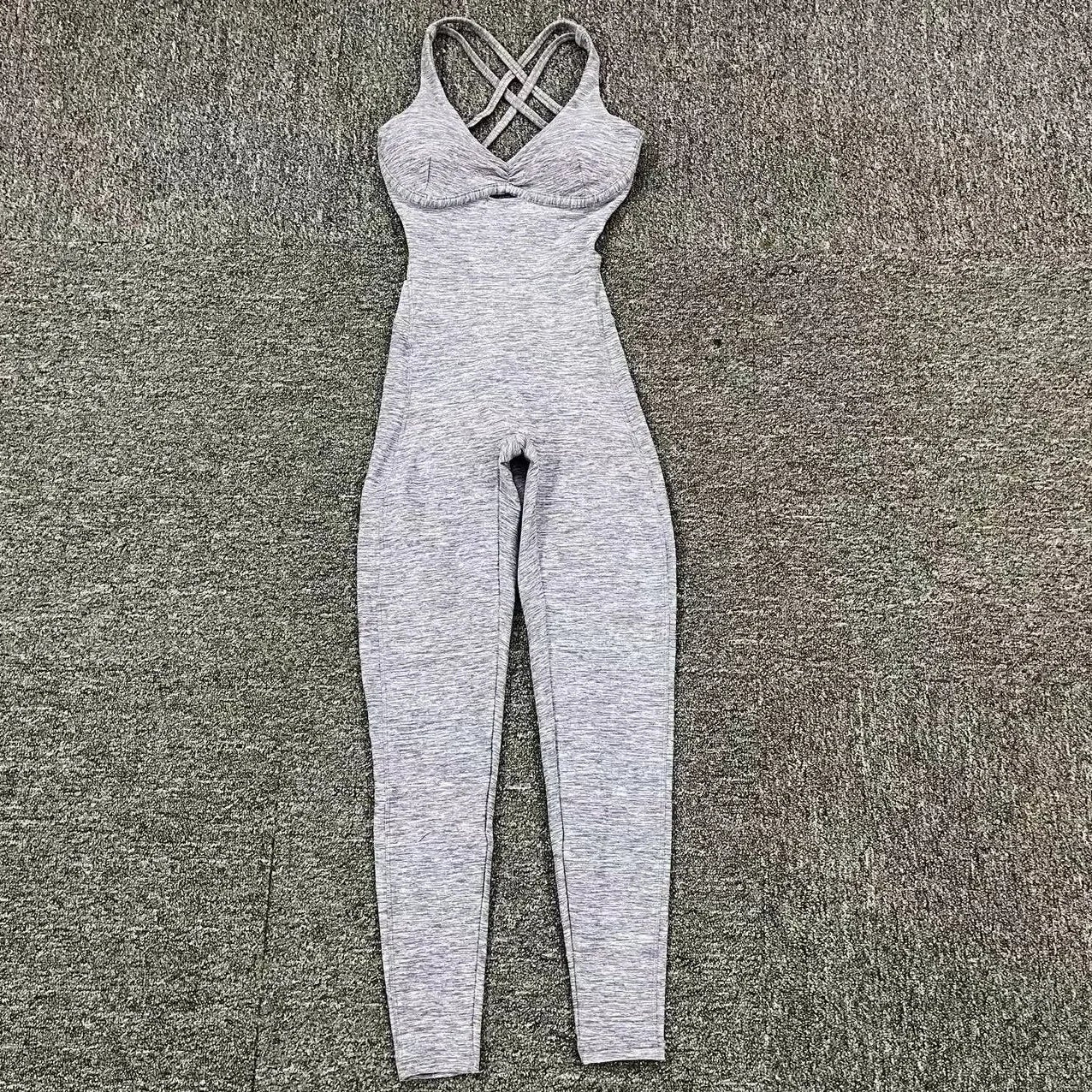 Sporty Jumpsuit Women Sportwear Push Up Gym Set Women Fitness Overalls Lycra Sport Outfit for Woman Sportswear Yoga Clothes PINK gray