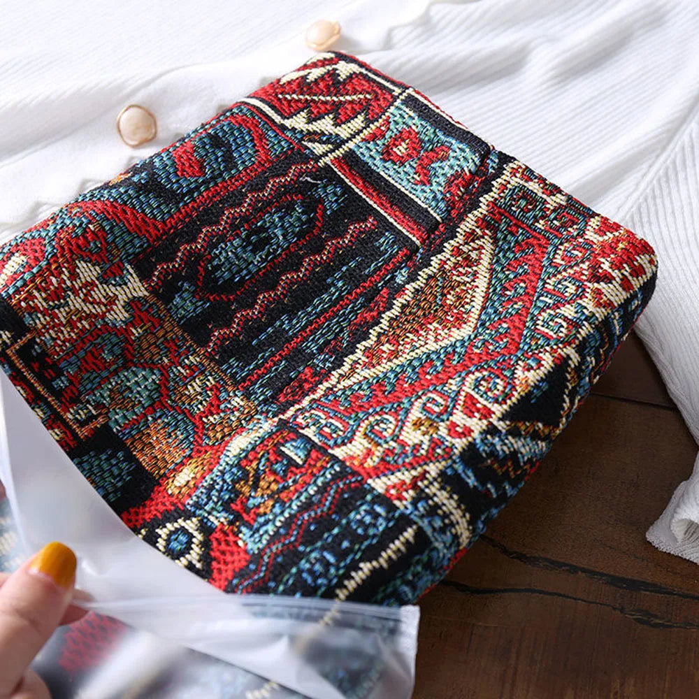 Autumn 2023 High Waist A-line Skirts Light Mature One Step Skirt Ladies Medium Length Retro Wrapped Hip Skirt Jacquard Skirt