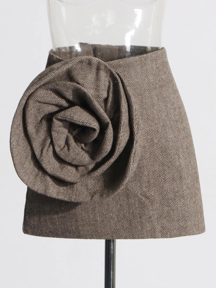 Patchwork Appliques Blazer For Women Notched Collar Long Sleeve Spliced Button Detachable Blazers Female Fashion COFFEESKIRT