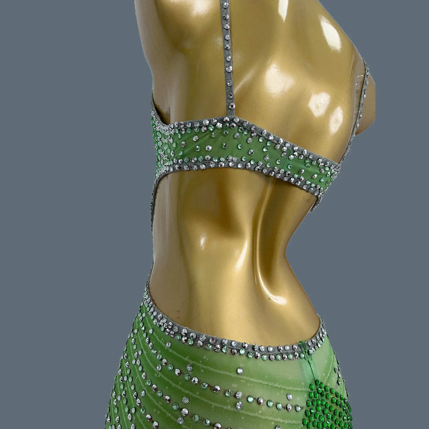 Elegant Crystal Party Evening Gown Cocktail Long Dress Dinner Gown Women Costume Sexy Sparkly Rhinestone Club Party Dress Xigua