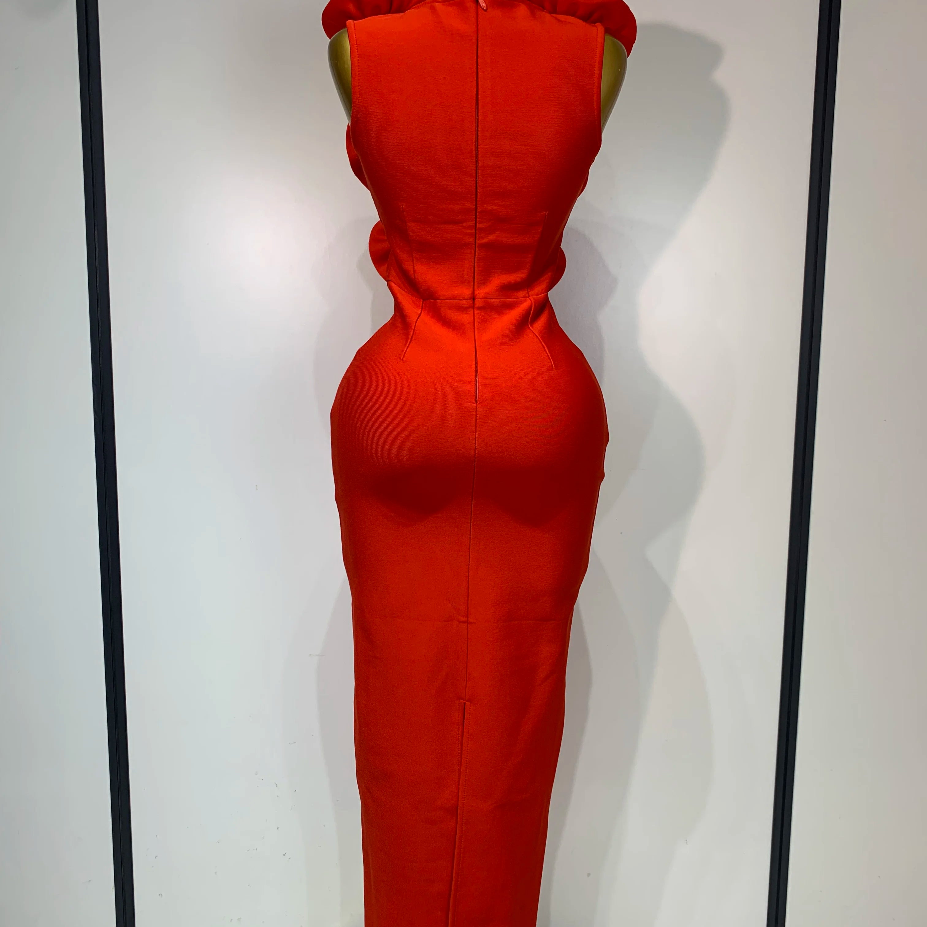 2025 New Fashion 3D Flower Sleeveless Bodycon Bandage Dress Women Celebrity Elegant Party Club Luxury Birthday Dress Vestidos ﻿