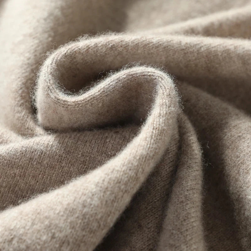 Turtleneck Men Pullovers Autumn Winter Soft Light Warm Rolled Neck Jumper Jersey Pull Homme Knitted Sweater