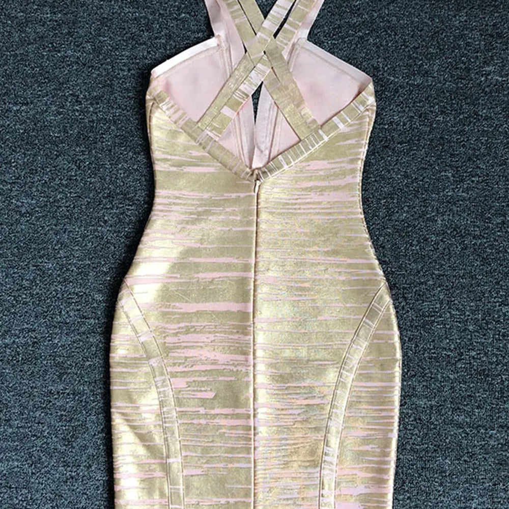 2024 Sexy Women's Coated Bandage Dress Camisole Deep V-neck Sleeveless Bodycon Mini Dresses Cocktail Evening Party Vestidos