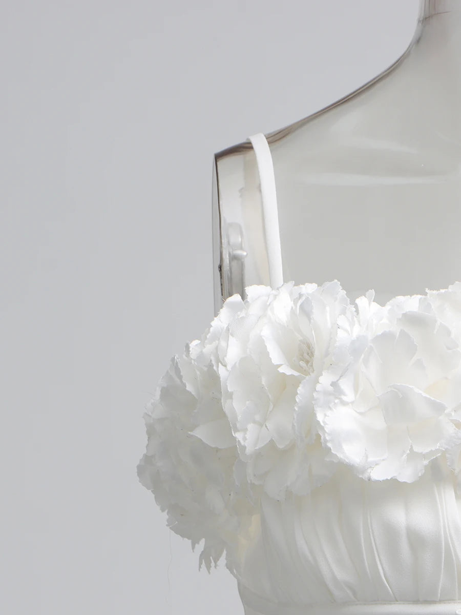 Solid Spliced Appliques Elegant Dresses for Women Deep V Neck Sleeveless Patchwork Folds Dress Female Fashion New