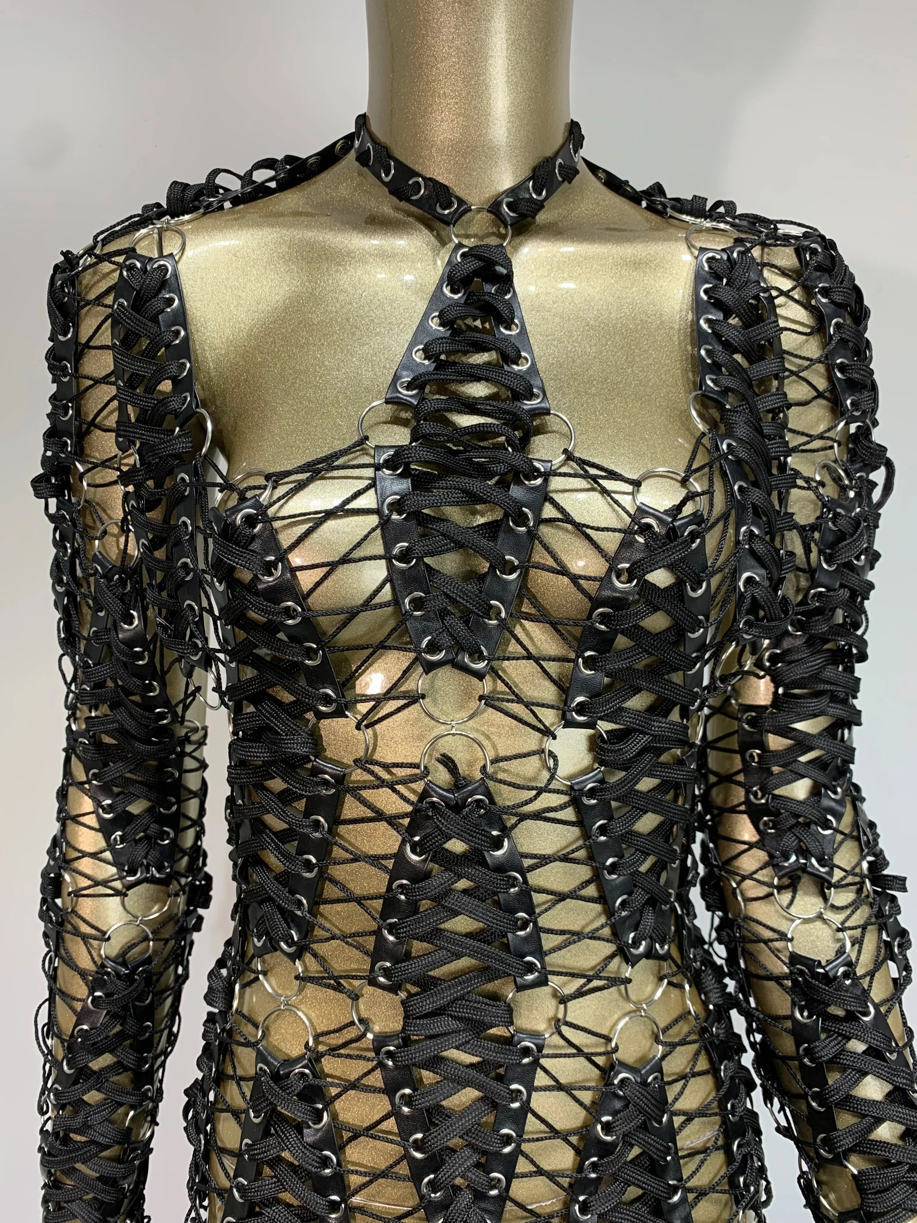 Sexy Long Sleeve Hollow Out Black Mini Laced Backless Women Celebrity Dress Elegant Party Evening Club Vestido