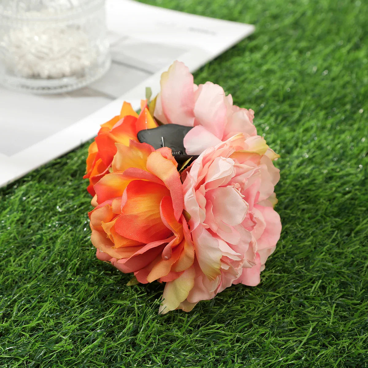 Haimeikang Large Size Flower Hair Clip Claws Hair Crab For Thick Hair Barrettes Hairpins Women Summer Fashion Hair Accessories 4892a-10cm