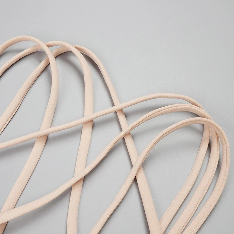 Mermaid Dress For Women Sexy Hollow Out See Through Braided Rope High Slit Long Evening Party Dress Vestido