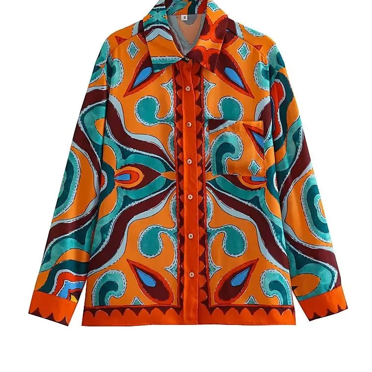 BlingBlingee Summer Printed Women Wide Pants Satin Suits Traf Asymmetric Sleeveless Strapless Crop Top Female Sets Y2K Only Top 2