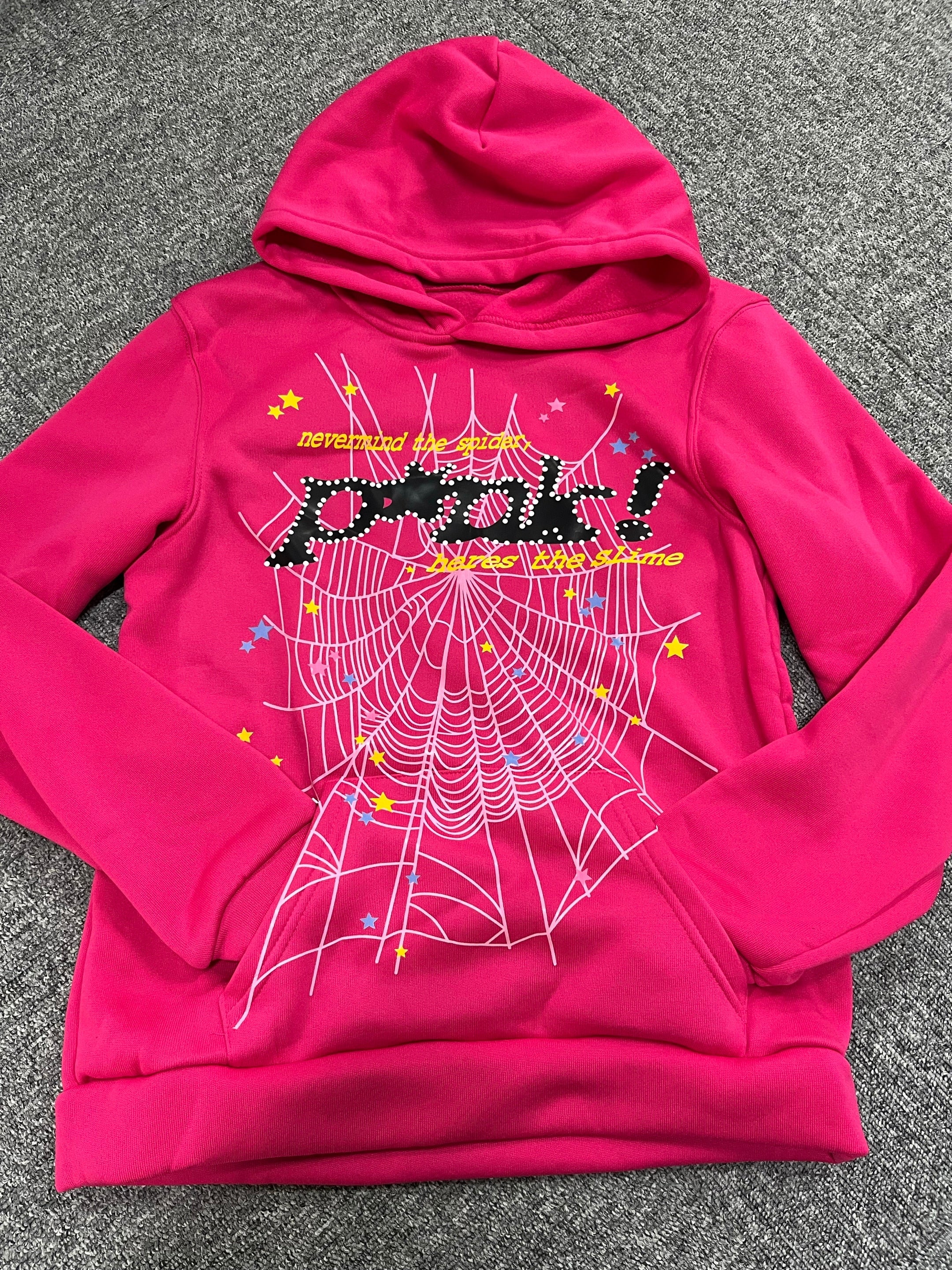 Y2k Printed Hoodie Sweatshirt for Women Spider Web Letter Gothic Streetwear Winter Baggy Hooded Polyester Autumn Punk Hoodies