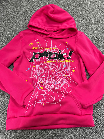 Y2k sweat à capuche imprimé pour femmes toile d'araignée lettre gothique Streetwear hiver Baggy à capuche Polyester automne Punk sweats à capuche 