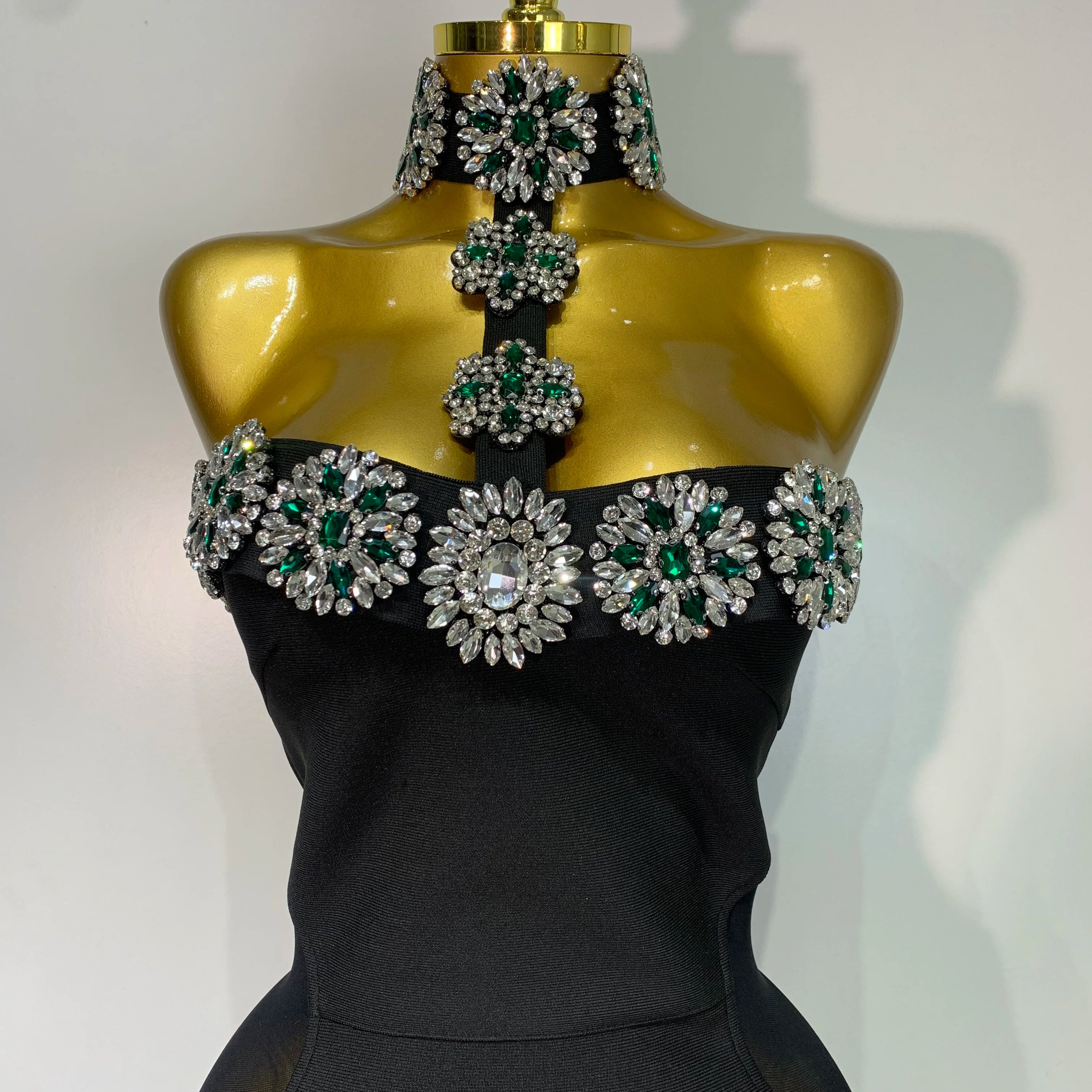 Women Celebrity Sexy Diamonds Crystal Off Shoulder Maxi Long Bodycon Bandage Dress 2025 Elegant Evening Club Party Luxury Dress