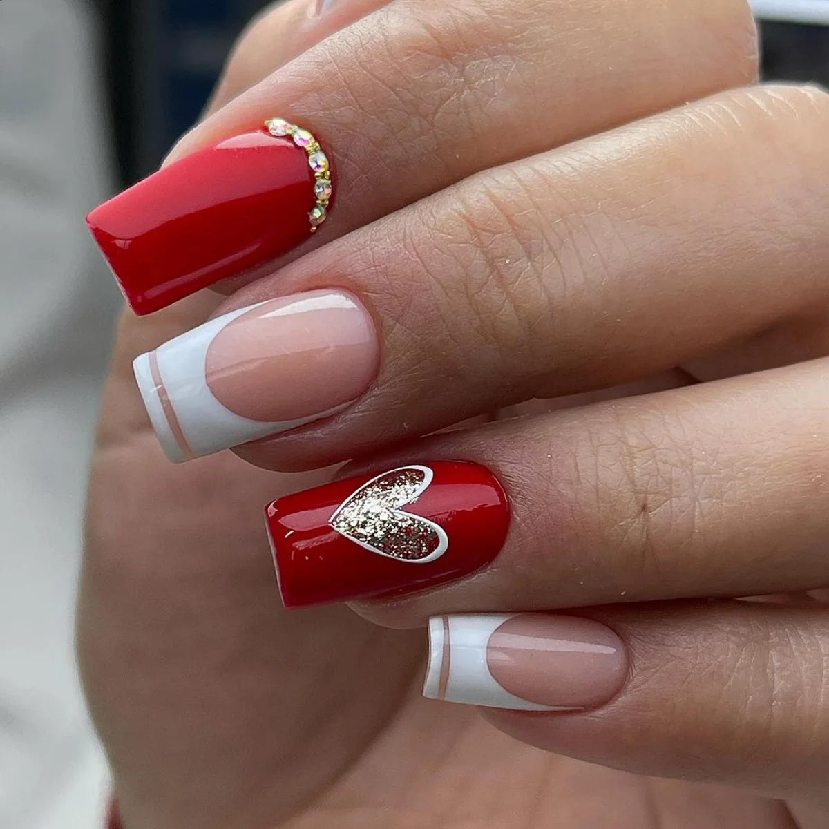 24pcs Mid-length French False Nails Leopard Print Gradient Design Fake Nail Ballet Datachable Press on Nails Finished Manicure BW101