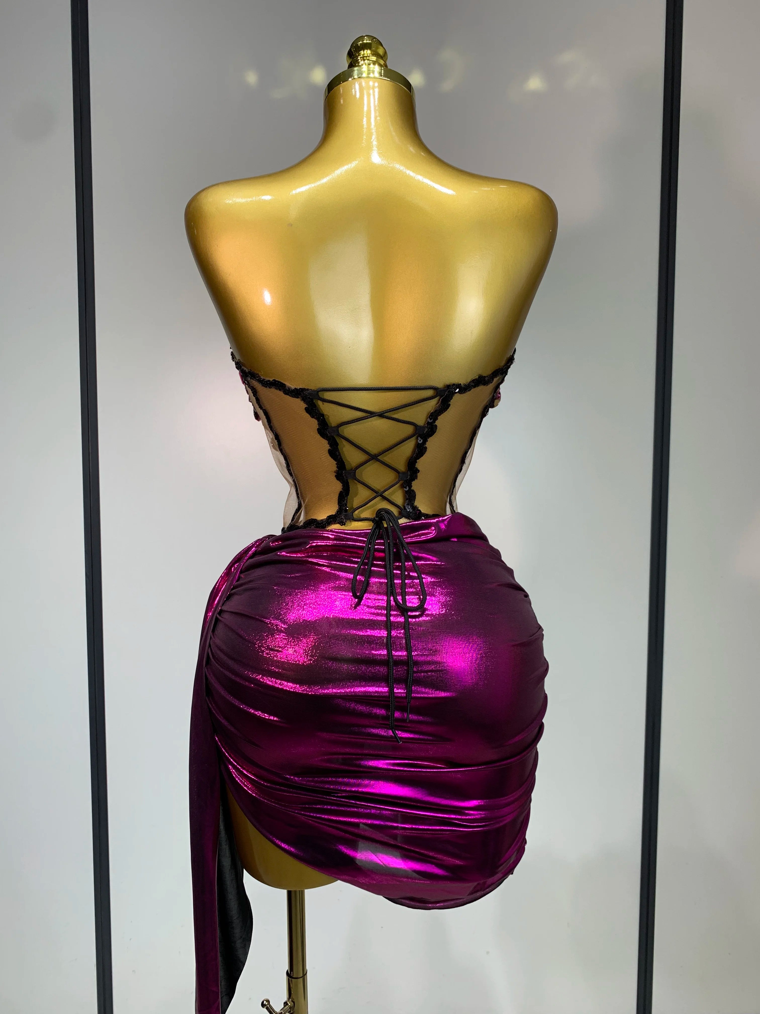 Luxury Birthday Party Celebration Dress Singer Dancer Stage Perform Clothing Drag Queen Costume Evening Party Nightclub Outfit