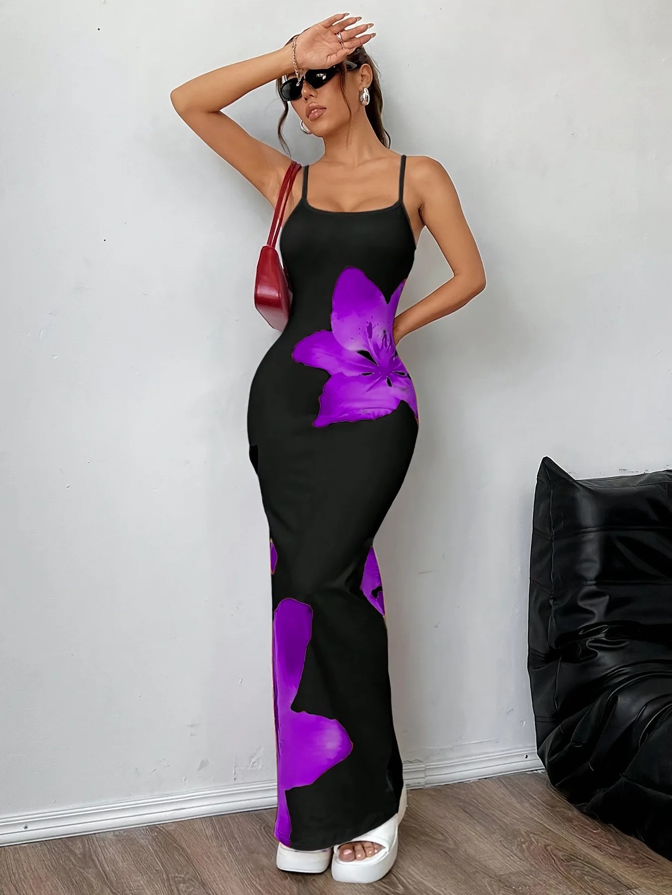 CM.YAYA Summer Women Sleeveless Strap O-neck Sexy 2024 Summer Long Evening Dress Knit Ribbon Night Club Party Maxi Dresses as picture 19