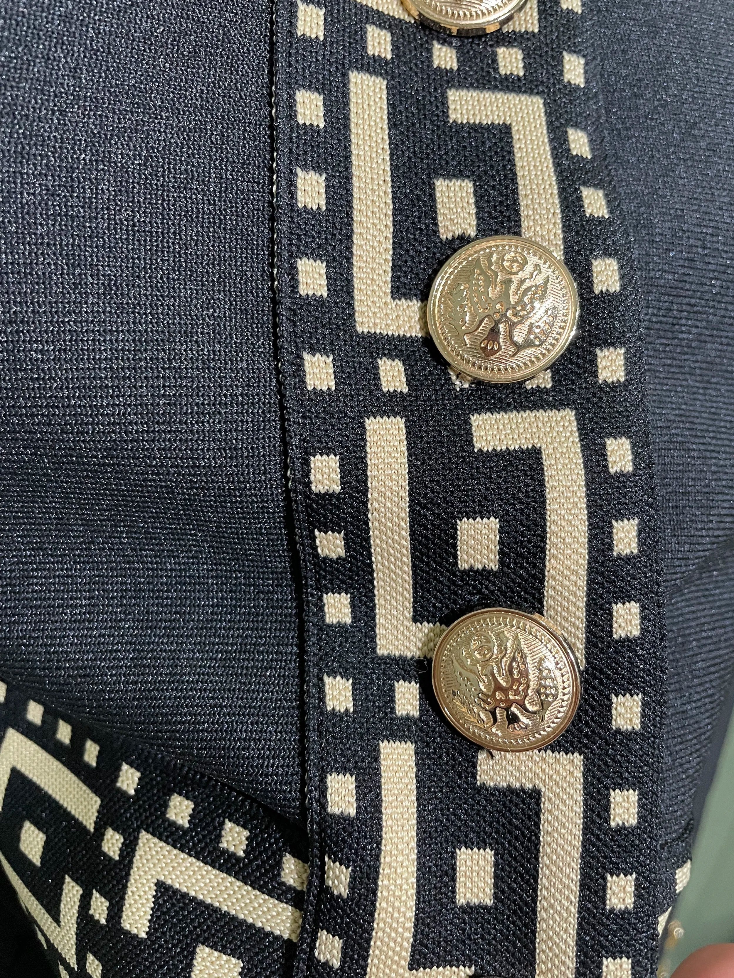 2025New Trendy Black Long Sleeves Two Pieces Bandage Set Button Top Short Skirt Suit Evening Party Women's Outfit Nightclub Wear