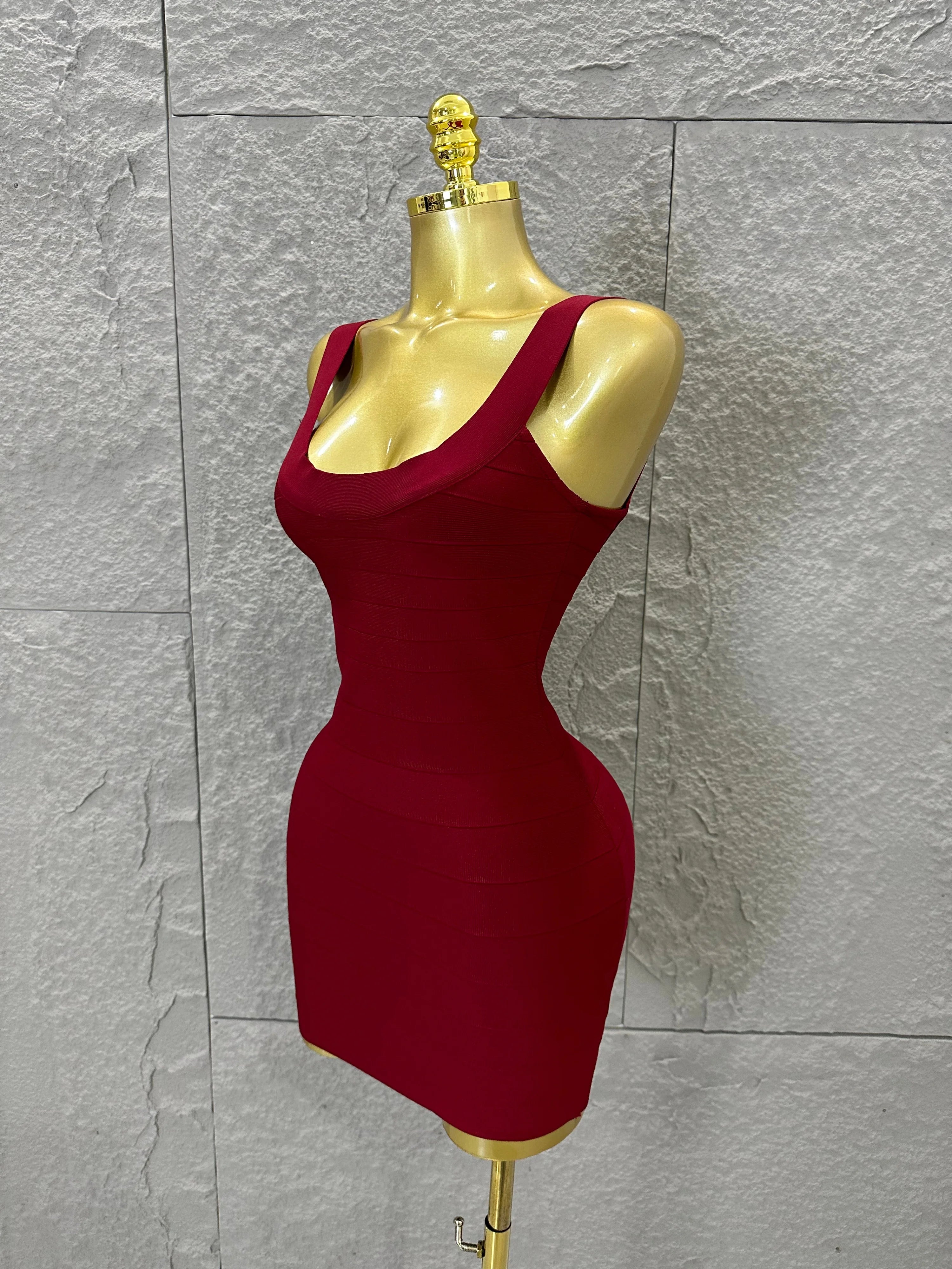 Elegant White Bandage Mini Dress Women Sexy Scoop Neck Sleeveless Bodycon Evening Party Cocktail Party Costume