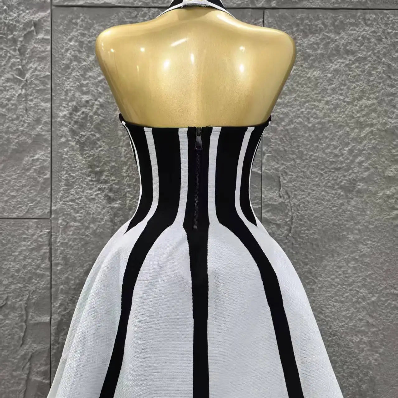 Top Quality Women Sexy Halter Backless Bandage A-Line Mini Dress Everyday Wear Celebrate Vacation Evening Party Dress