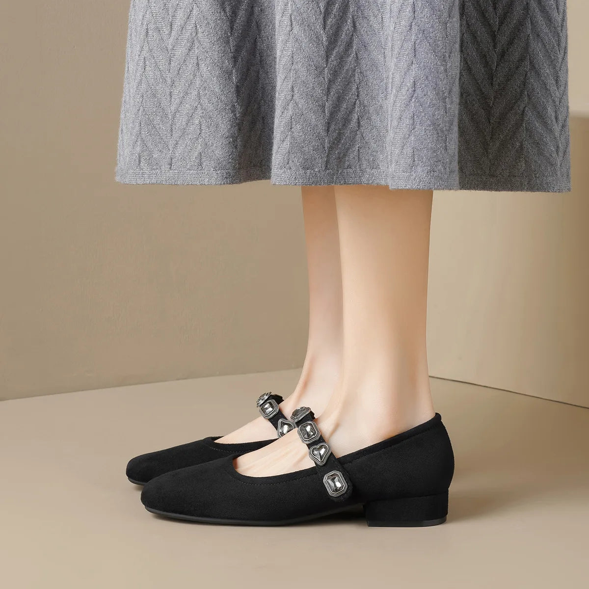 New spring women's shoes Leopard print design Mary Jane shoes Women's casual high heels and boat shoes Office and party wear