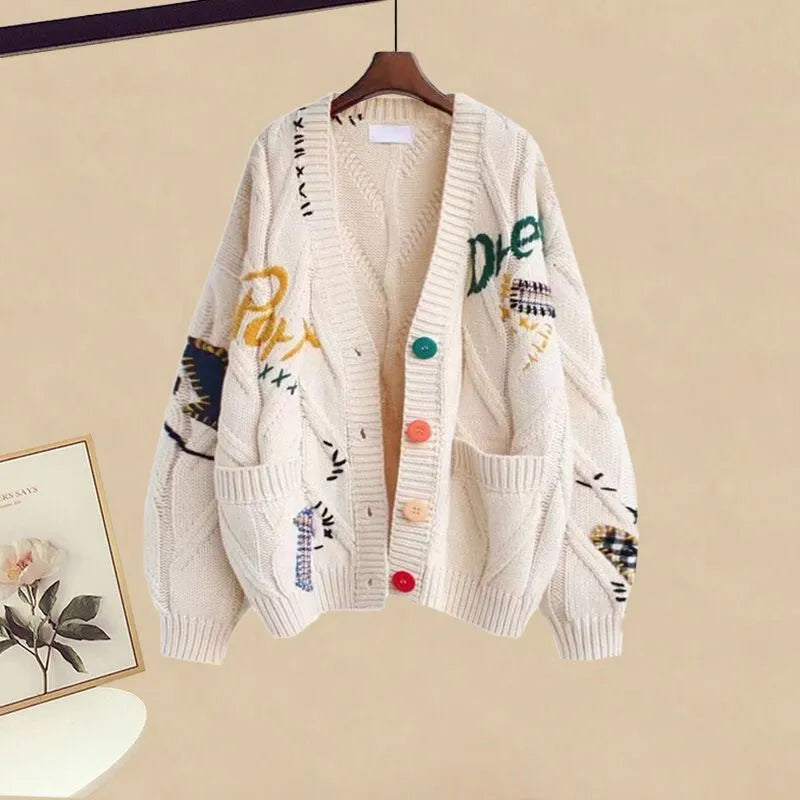 Women's 2024 Autumn/Winter New Fashion Knitted Sweater Dress Matching Set Korean Elegant Cardigan Sling Skirt Two Piece Suit Apricot Sweater