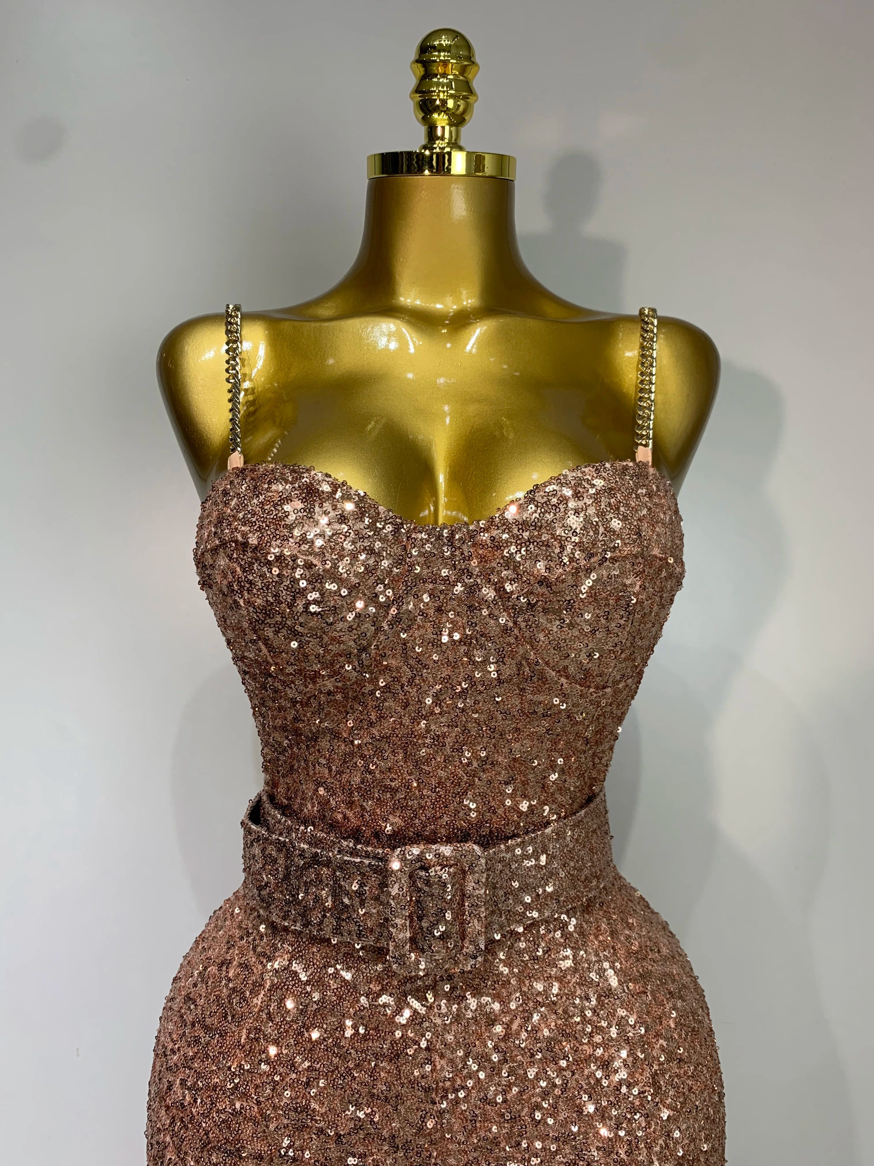 Women Sexy Backless Sleeveless Sequin Bodycon Jumpsuit Celebrity Elegant Evening Party Luxury Birthday Nightclub Outfit