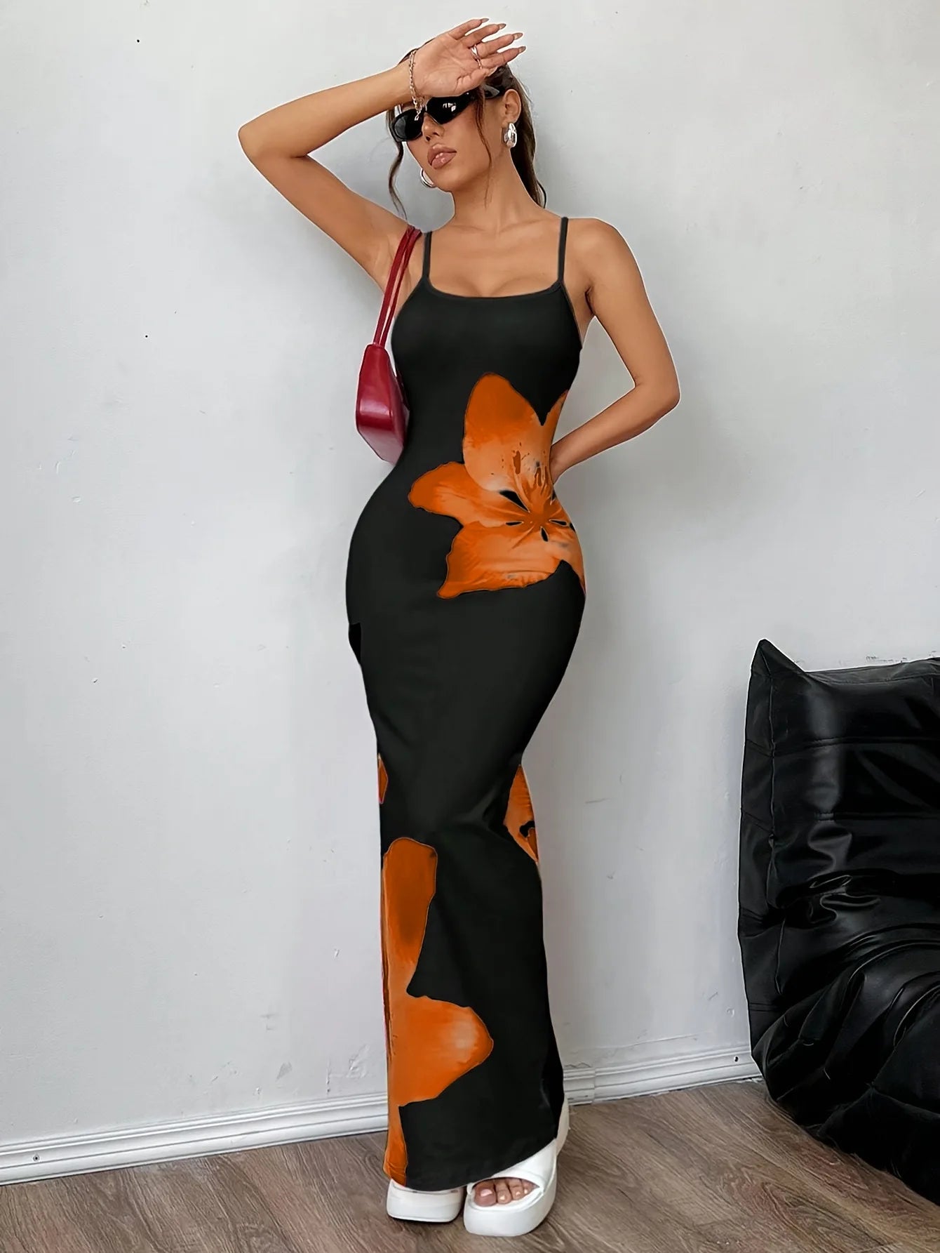 CM.YAYA Summer Women Sleeveless Strap O-neck Sexy 2024 Summer Long Evening Dress Knit Ribbon Night Club Party Maxi Dresses as picture 21