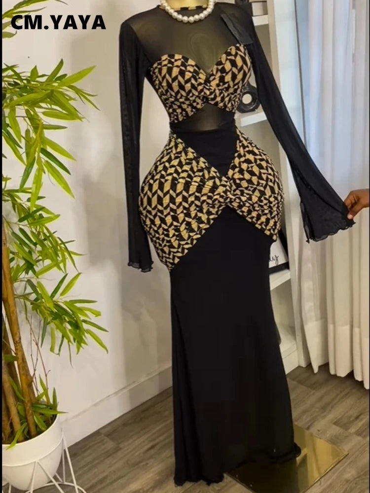 Women Houndstooth Printed Long Sleeve Draped Ruched Bodycon Midi Mini Dress 2025 Vacation Sexy Party Evening Dresses