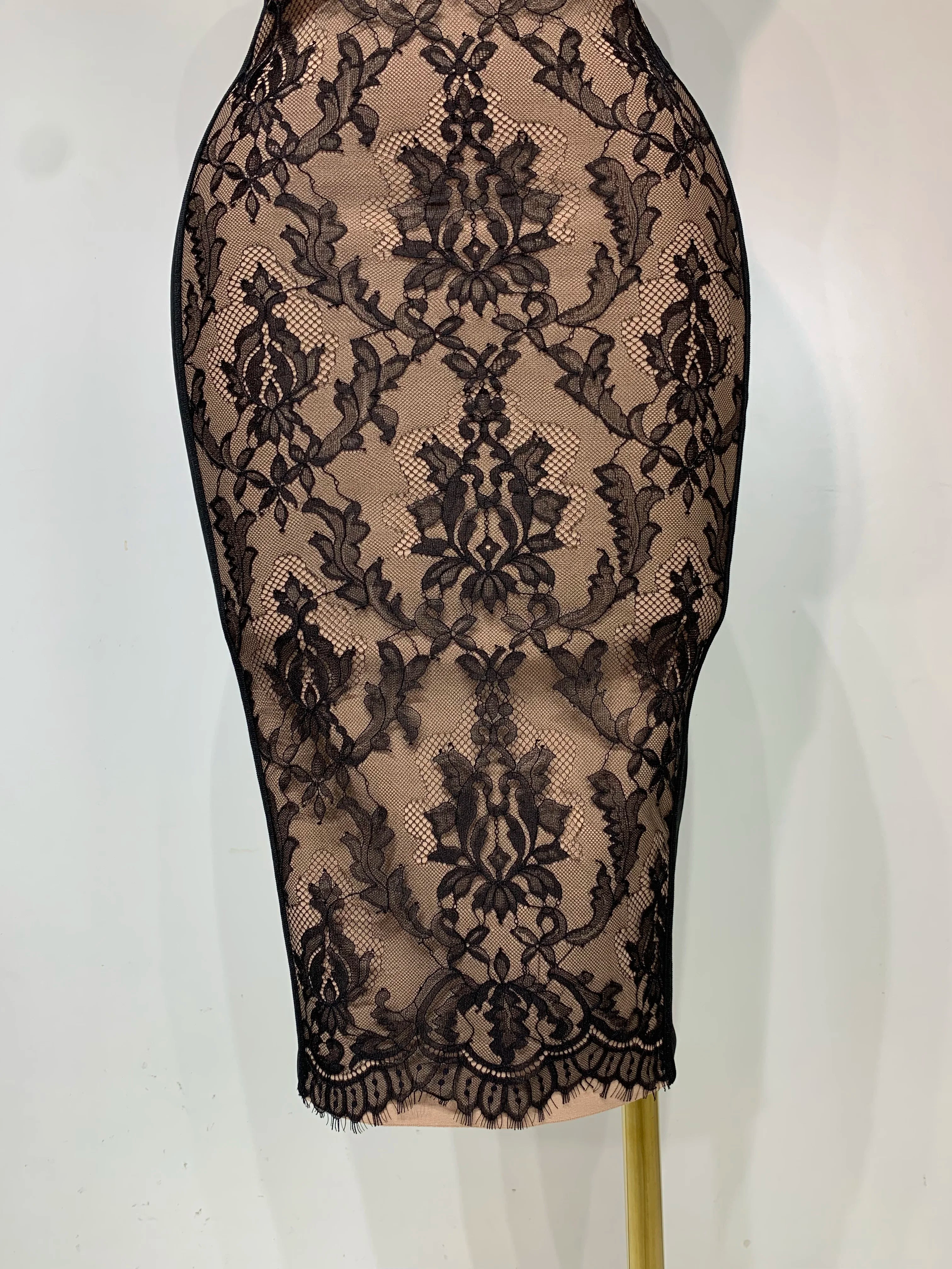 Sexy Black Lace Bodycon Bandage Dress 2025 New Arrivals Women Luxury Vintage Elegant Evening Party Dress Birthday Club Vestido