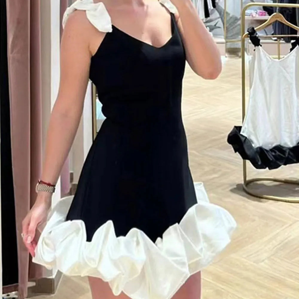 2024 Sexy Women'S Patchwork Draped Design Bandage Dress Spaghetti Strap Sleeveless Bodycon Backless Midi Dress Party Vestidos