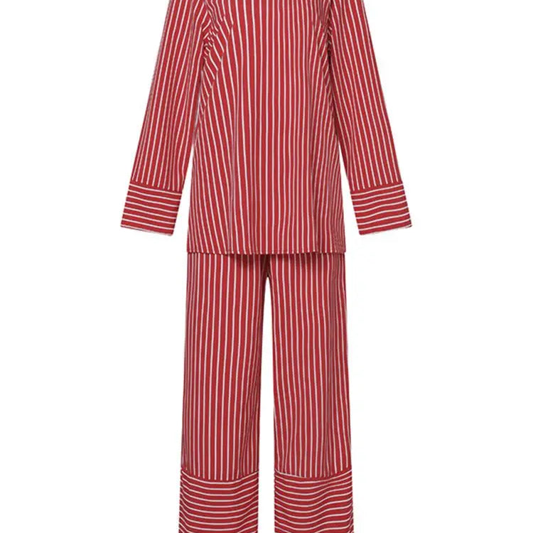 Plus Size 5XL VONDA Women Stripe Pant Sets 2024 Summer Fashion Long Sleeve Tops and High Waist Pants Casual Loose Elegant Suit