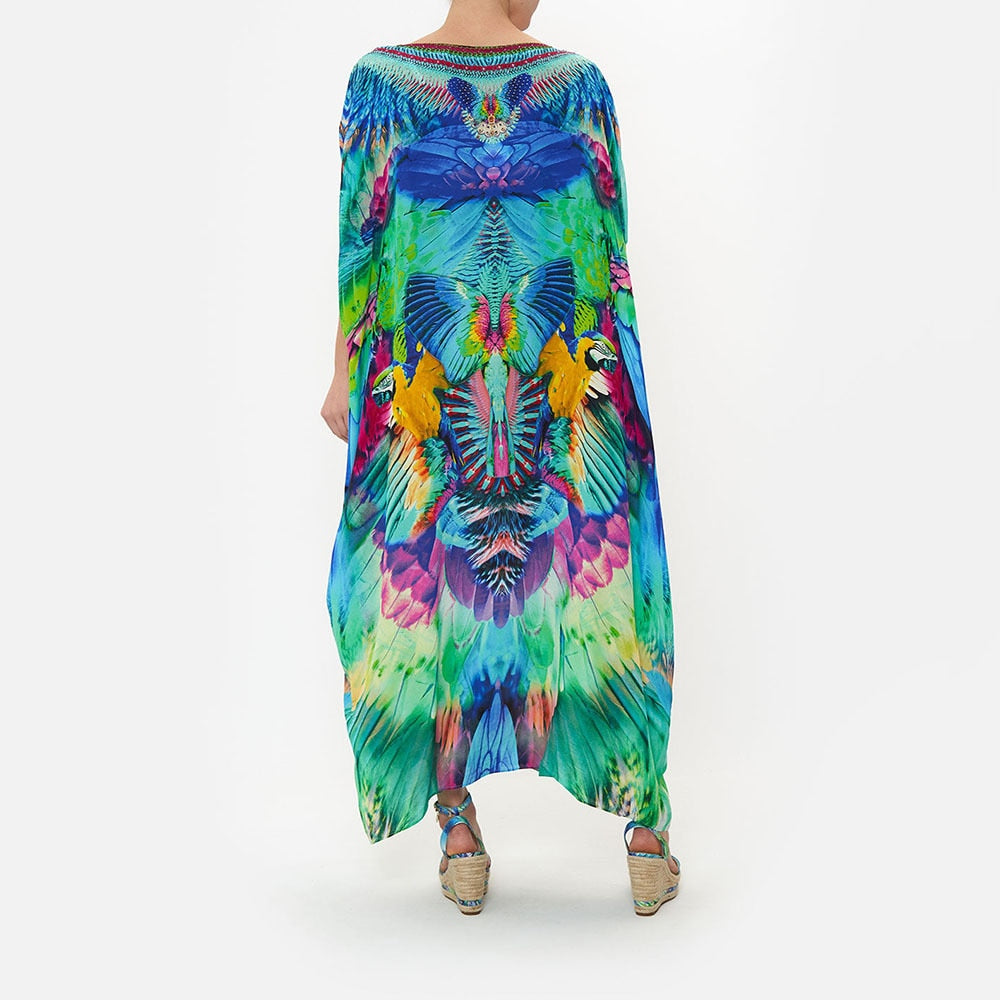 Summer Dress Cover-ups Bathing Suit Beach Outfits Kaftans Bohemian Clothes Pareos De Playa Mujer