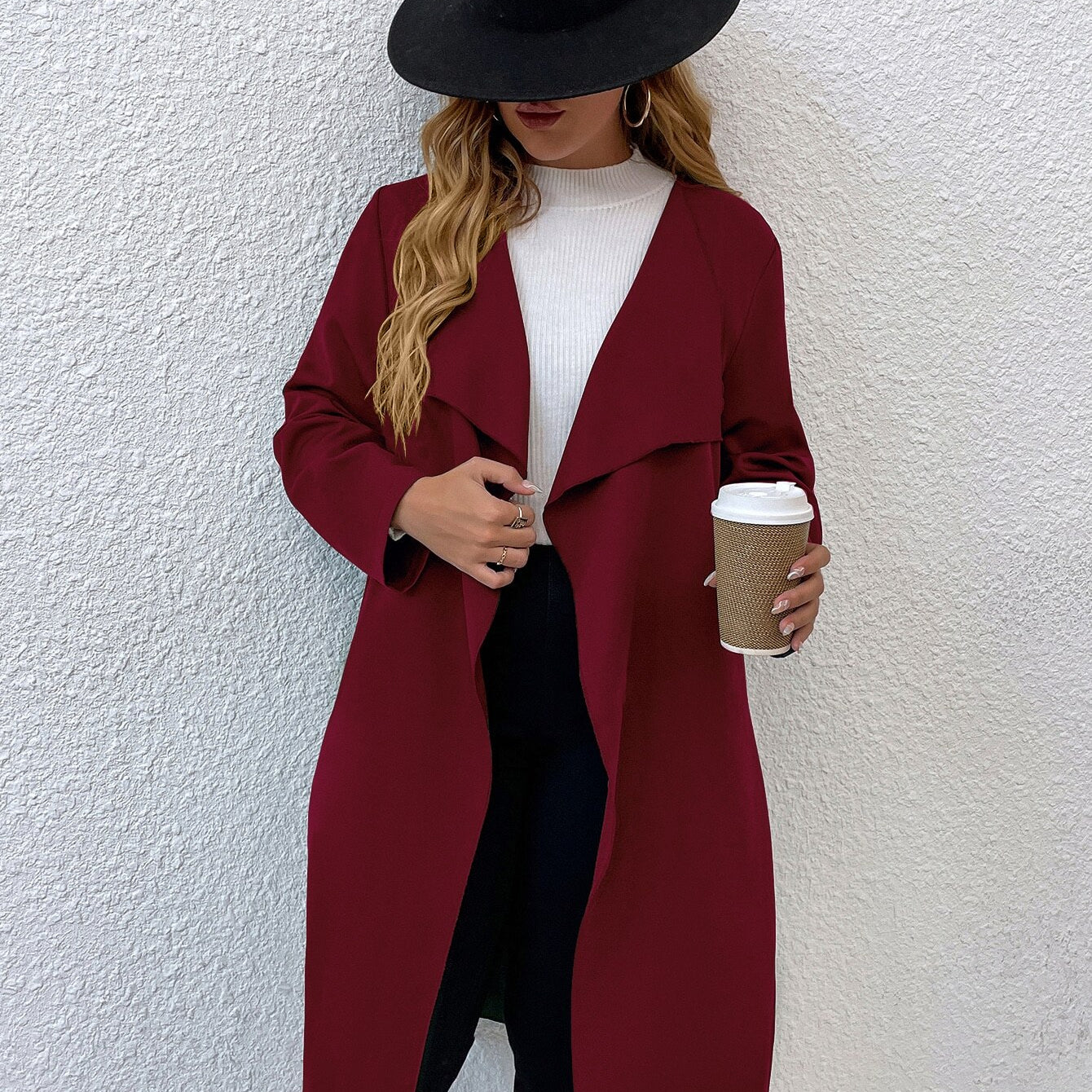 Women Autumn Jacket Large Plus Size 4XL Trench Coats Winter 2022 Solid Clothing Turn-down Collar Elegant Office Ladies Windbreak