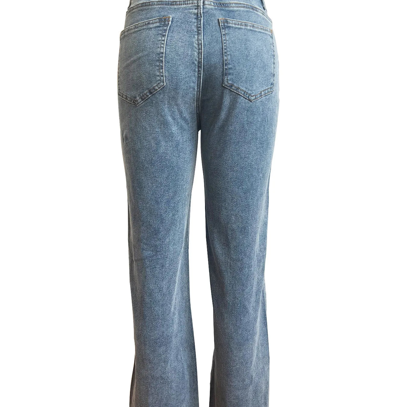 Women Vintage Cutout Hollow Out Criss Cross Straight Denim Pants 2024 Fashion INS High Waist Wide Leg Jeans Trousers