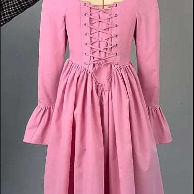 2025 Women O-neck Long Flare Sleeve Pleated Mini Midi Dress Backless Elegant Birthday Beach Night Party Vestidos Dresses