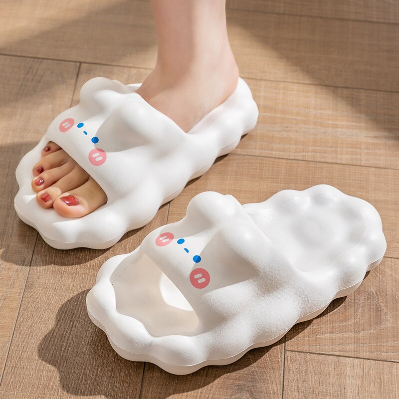 Womens Home Slippers EVA Indoor Floor Soft Solid Couple Men Slipper Summer Cartoon Unisex Bedroom Shoes Ladies Cloud Flip Flops