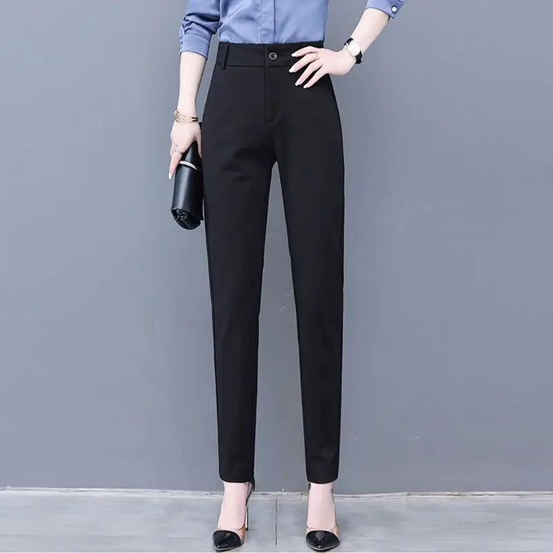Spring Summer New Elegant Suit Jacket Matching Set Women's Korean Chic Blazers Coat Pants 2 Piece Female Professional Suit Only Pants