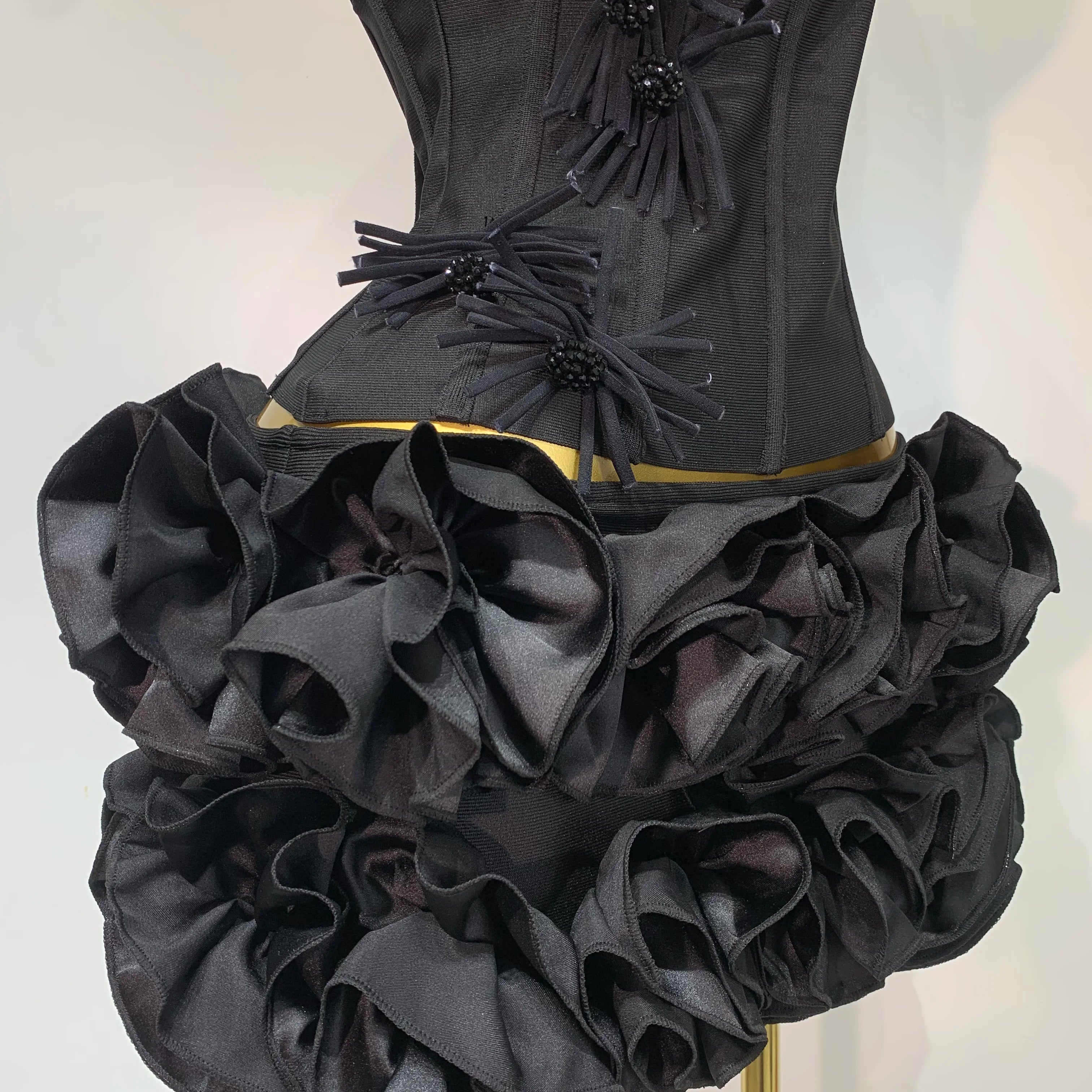 Women Sexy Halter Prom Gown Fashion Celebrity Club Party Two Piece Set Cocktail Elegant Luxury Birthday Party Bandage Outfit