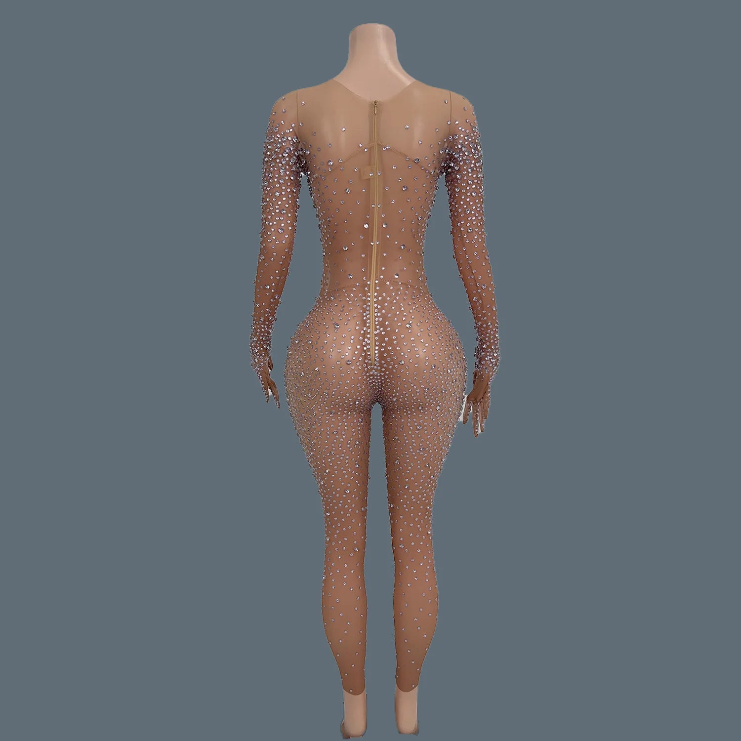 High Street Rhinestones Jumpsuit for Women Luxury Performance Dance Costume Sexy Celebrate Nightclub Party Outfit Tiaotiaotang