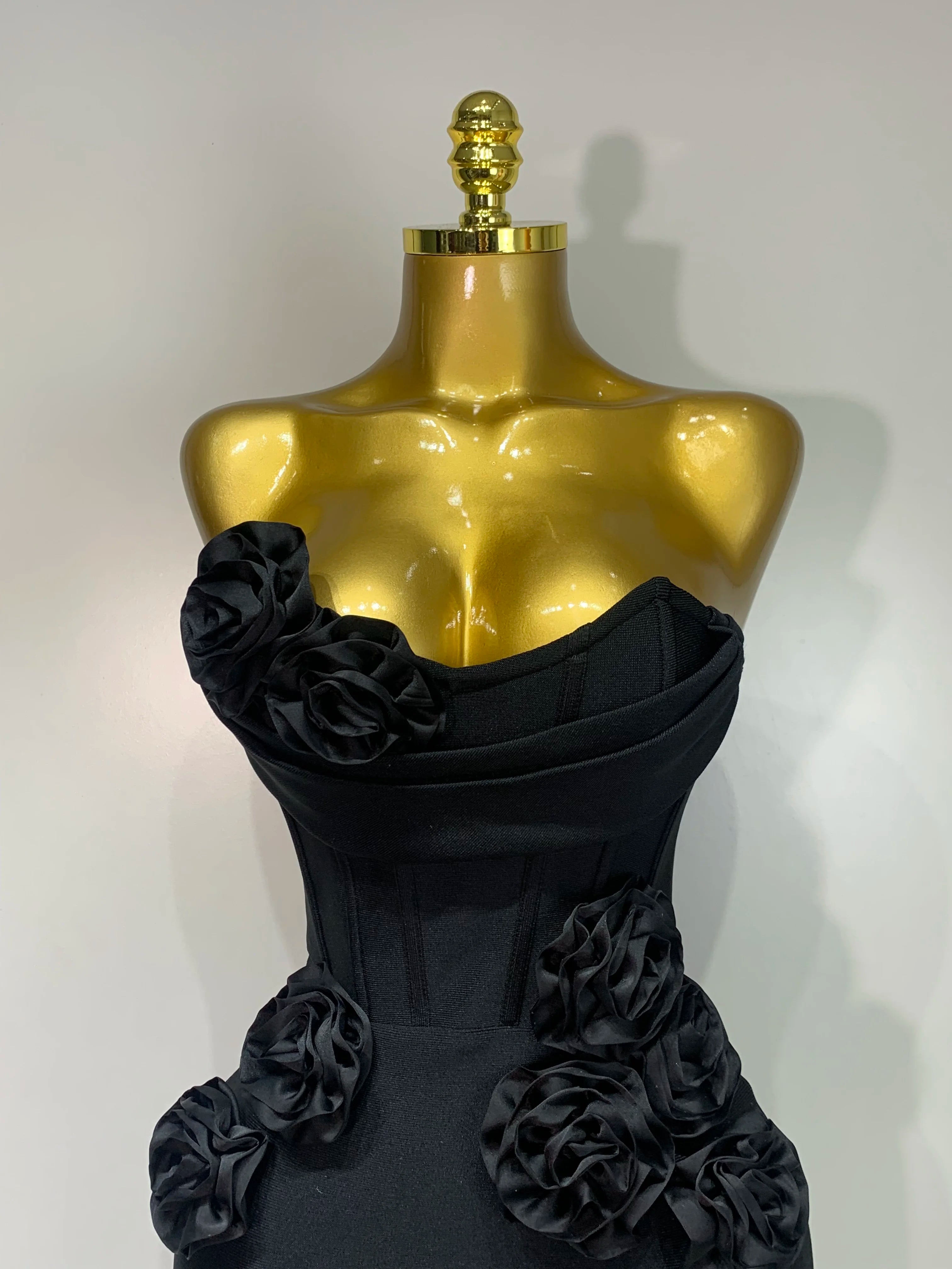 Women Sexy Strapless Florals Strapless Bodycon Bandage Dress Celebrity Elegant Festival Celebrate Evening Party Birthday Dresses