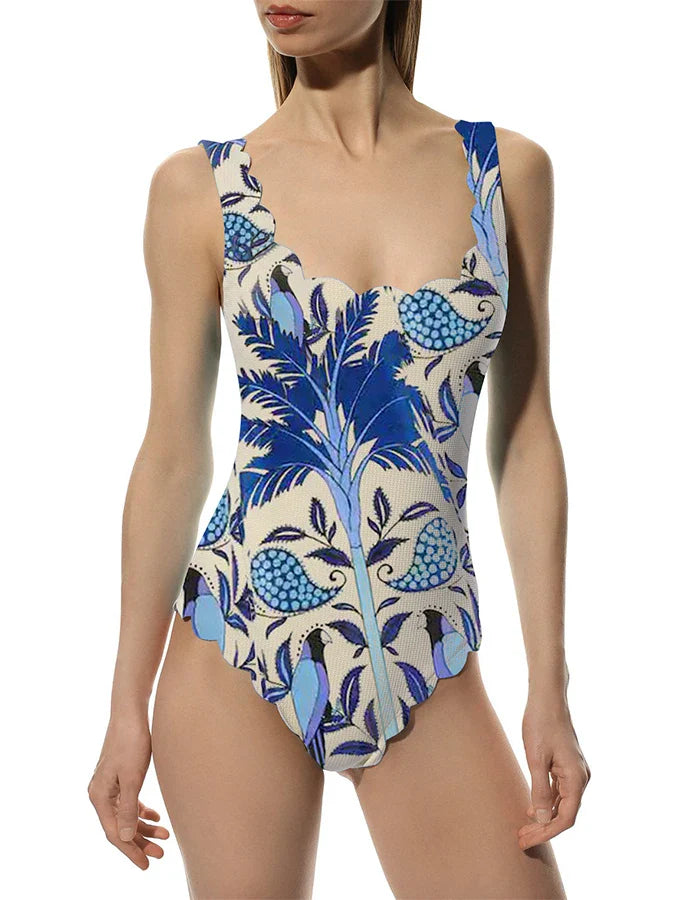 Printed Fashion Swimsuit and Beach Skirt Bikinis Sexy Erotic Suit Fashion Pieces for Slim Fit Luxury Summer Beach Elegance