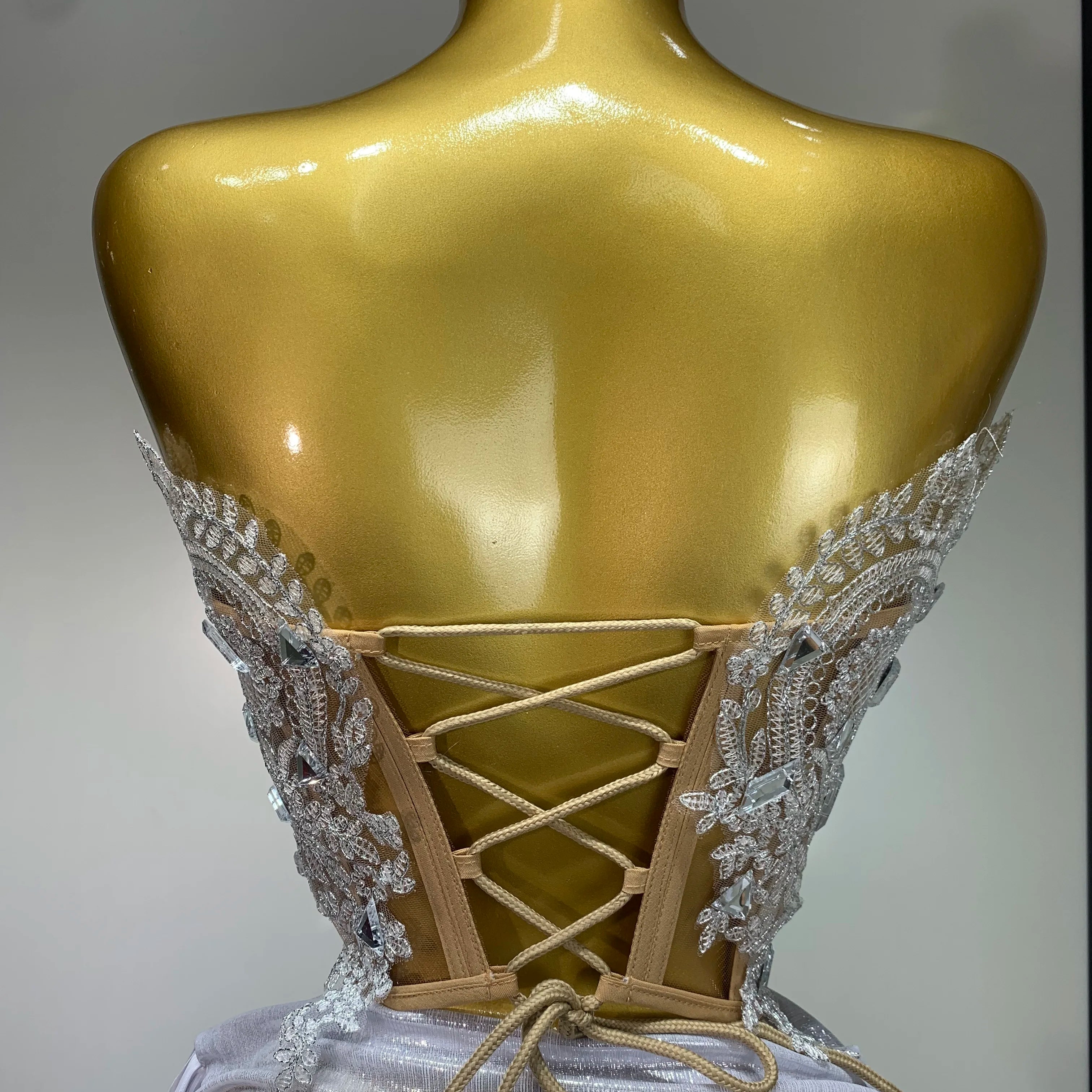 Newest 2025 Sparkly Blue Crystals Sequins Sexy Strapless Short Dress for Women Party Birthday Nightclub Singer Dancer Stage Wear