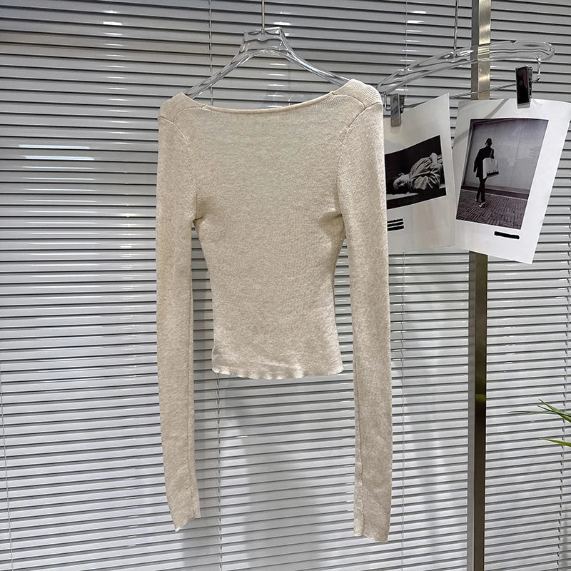 Winter New Fashion V-Neck Slim Fit Knitted Sweater For Women Sequin Tassel A-line Short Skirts Female 11A07731