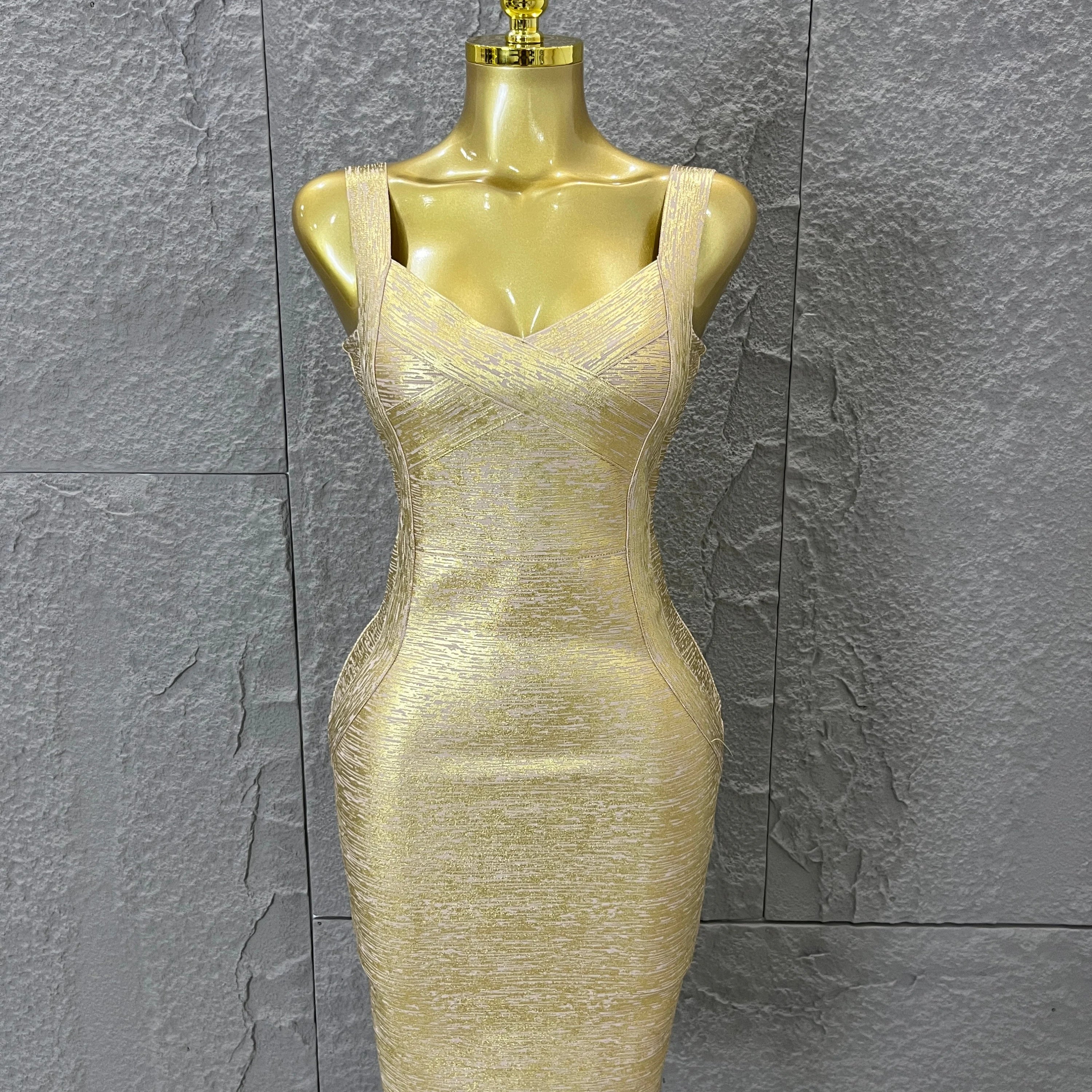 Elegant Sweetheart Neck Bandage Dress Crisscross Bust Slim Fit Midi Evening Banquet Formal Dinner Wedding Guest Cocktail Outfit